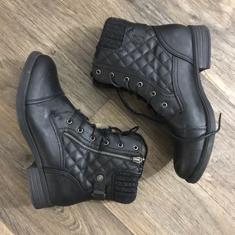 Black ankle boots